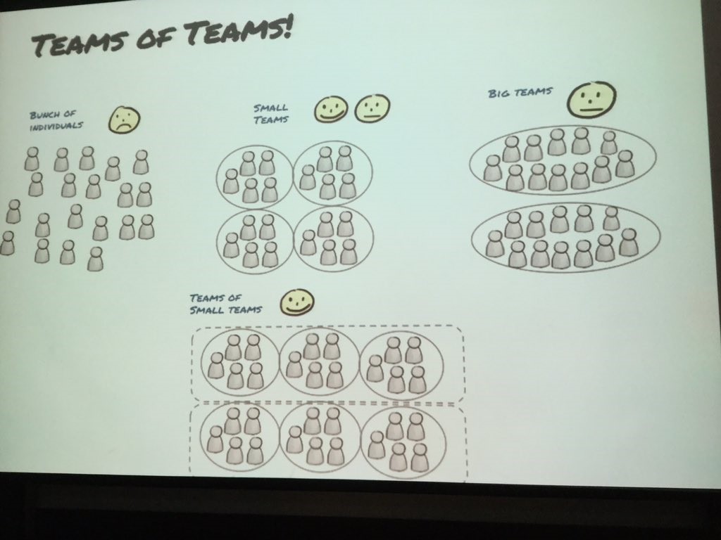 5 teams of teams
